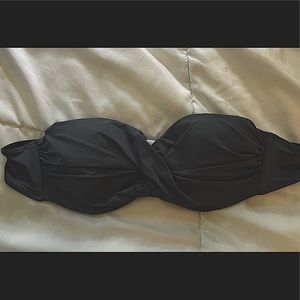 Victorias Secret Deep Gray Bandeau Bathing suit top size 36A